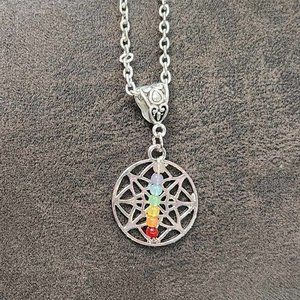 Silver Chakra Necklace